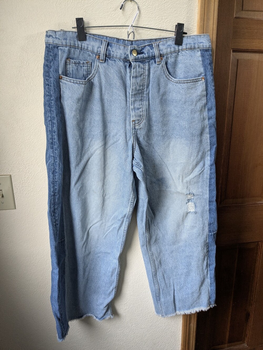 Roucha Two Tone Drawstring Jeans